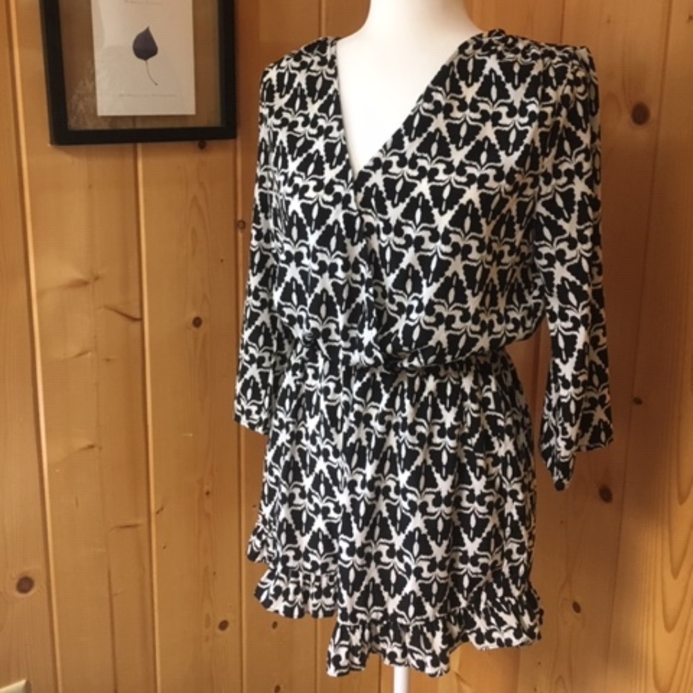 Black and White Romper